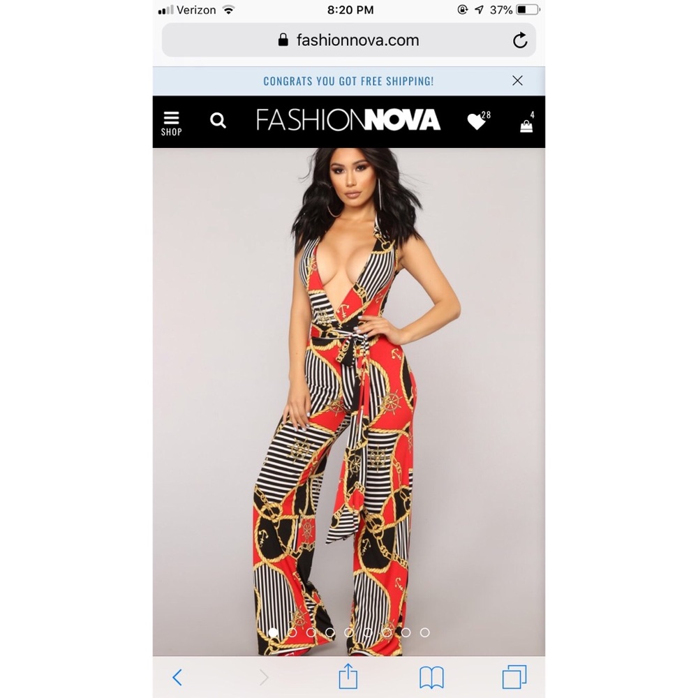 Fashion Nova Jumpsuit NWOT
